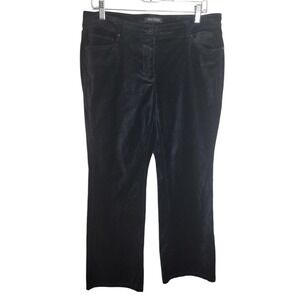 Women White House Black‎ Market Black Velvet Straight Leg 10S